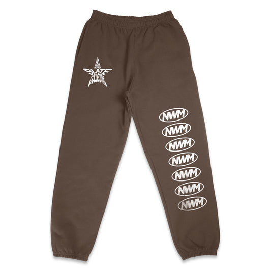 No Wasted Motion Sweats Chocolate